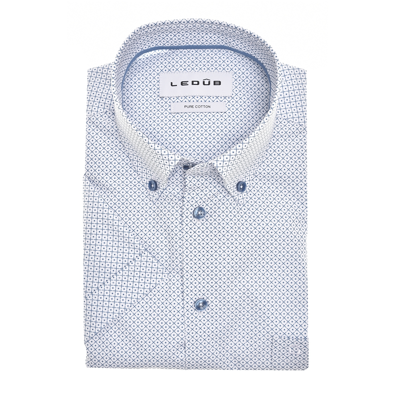 Heren Overhemd LE24212 MFN0 Ledub ROYAL BLUE