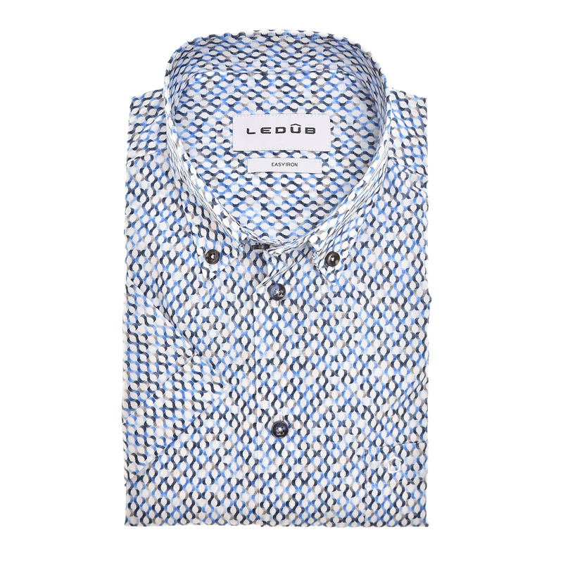 Heren Overhemd LE24311 MFN0 Ledub AQUA