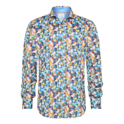 Heren Overhemd LM 31.002.071 blauw