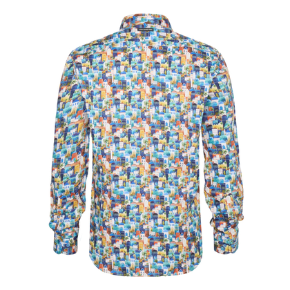 Heren Overhemd LM 31.002.071 blauw