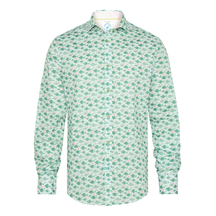 Heren Overhemd LM 31.024.312 Groen
