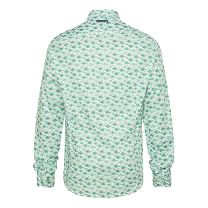 Heren Overhemd LM 31.024.312 Groen