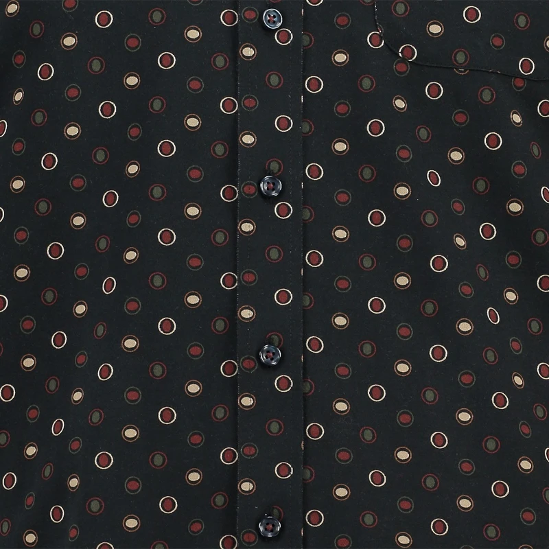 Heren Overhemd LM shirt print dot Gardeur Collectie BLAUW DESSIN