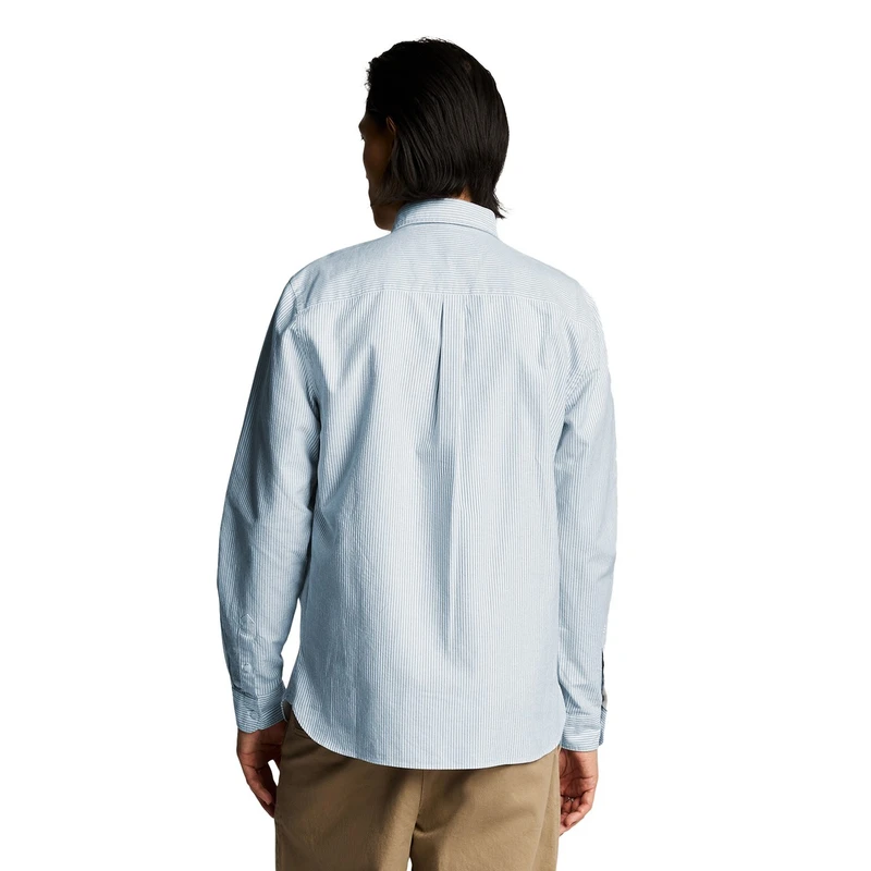 Heren Overhemd LW2214V.W490 Lyle and Scott BLEU