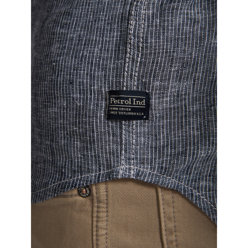 Heren Overhemd M-1050-SIL401 Petrol NAVY
