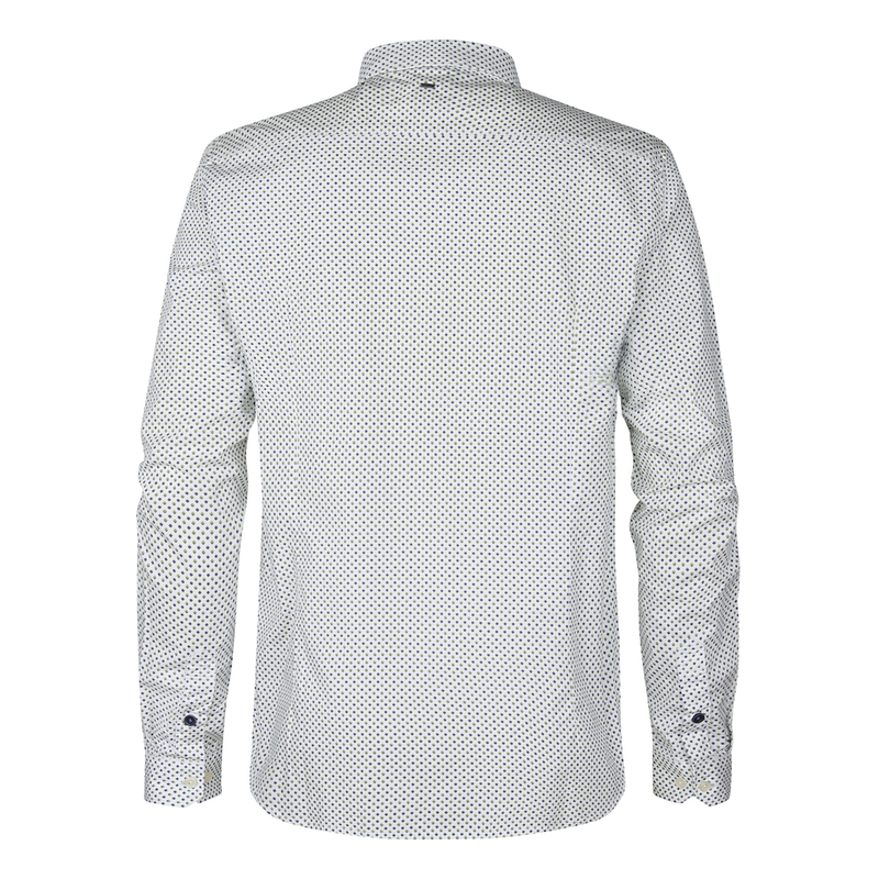 Heren Overhemd M-1050-SIL405 Petrol Wit