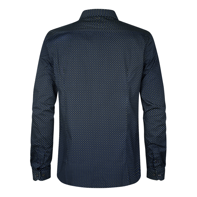 Heren Overhemd M-1050-SIL405 Petrol NAVY