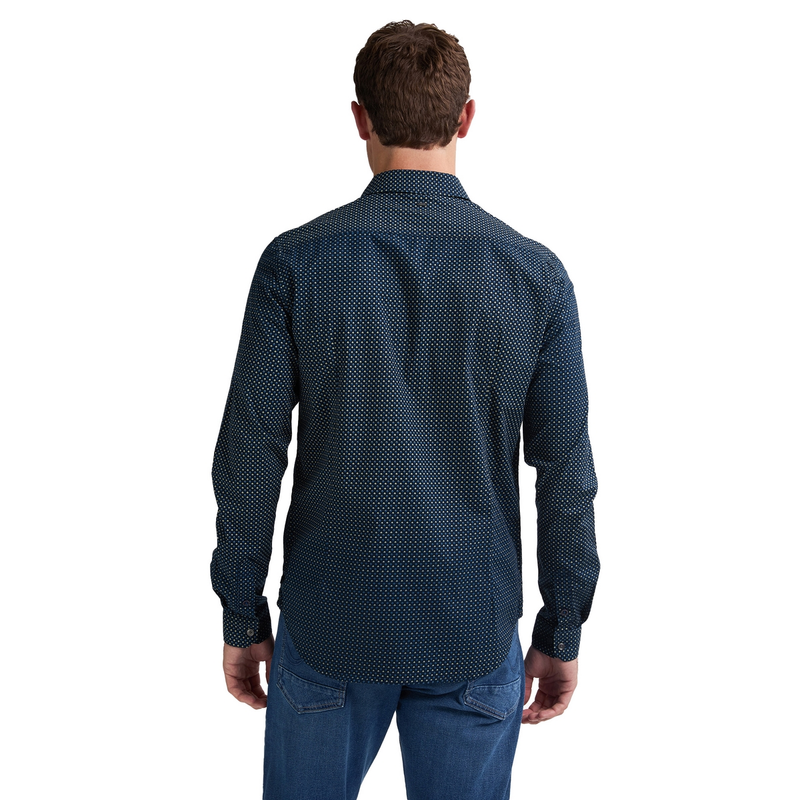 Heren Overhemd M-1050-SIL405 Petrol NAVY
