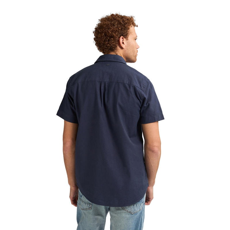 Heren Overhemd M-1050-SIS414 Petrol NAVY