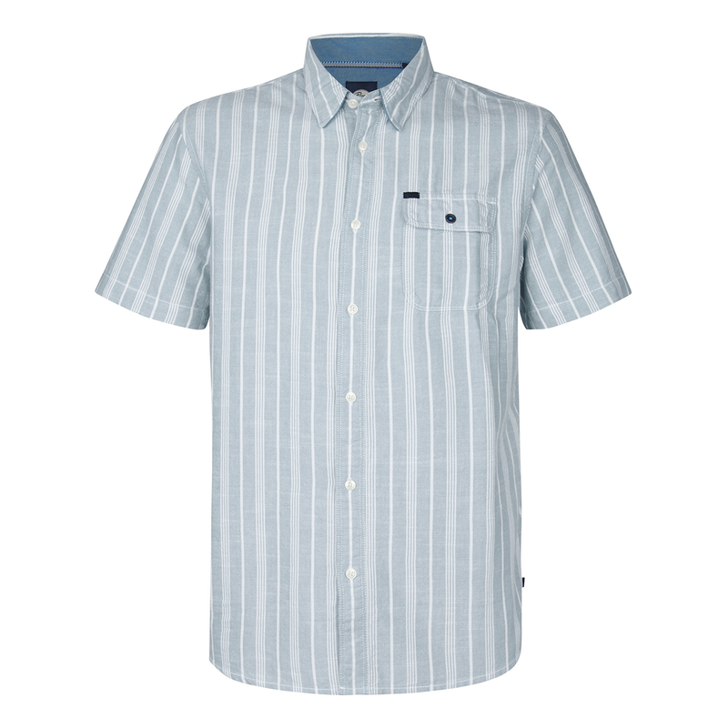 Heren Overhemd M-1050-SIS417 Petrol BLEU