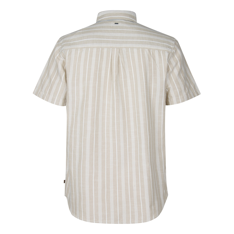 Heren Overhemd M-1050-SIS417 Petrol OFF-WHITE