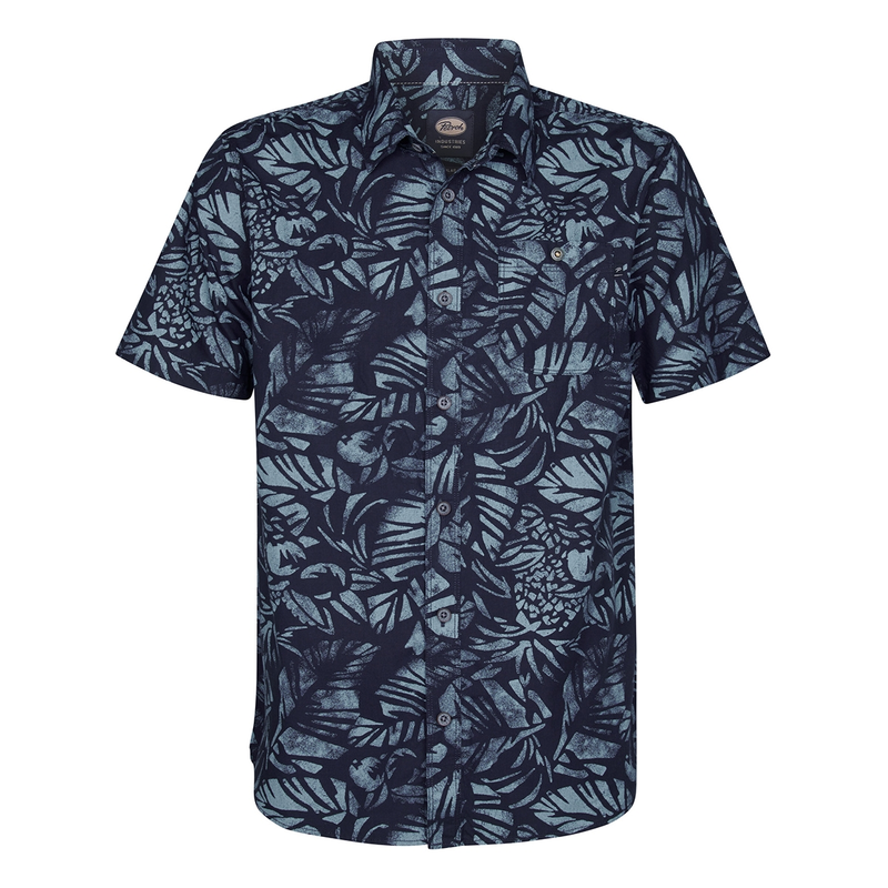 Heren Overhemd M-1050-SIS422 Petrol NAVY