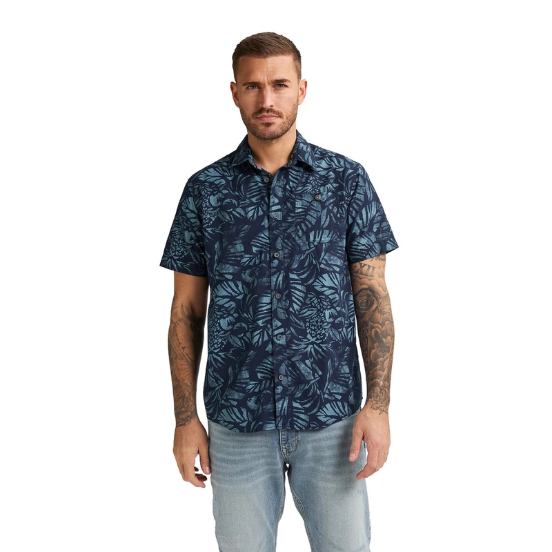 Heren Overhemd M-1050-SIS422 Petrol NAVY