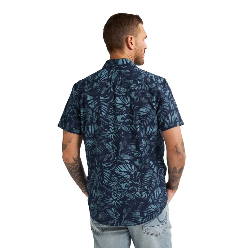 Heren Overhemd M-1050-SIS422 Petrol NAVY