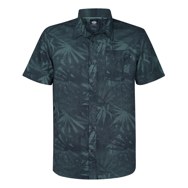 Heren Overhemd M-1050-SIS435 Petrol GROEN