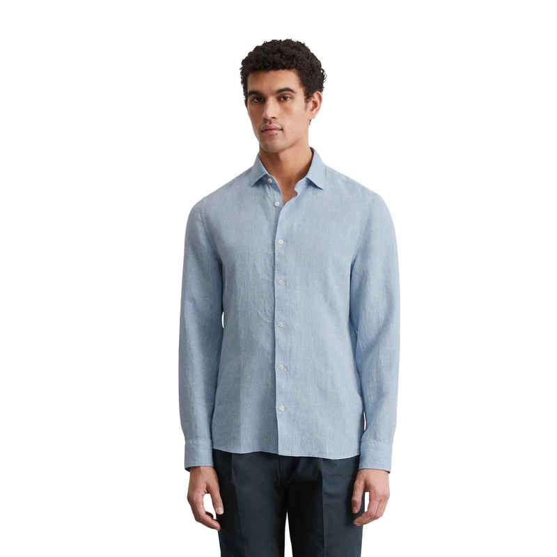 Heren Overhemd M23744742460 Marc O'Polo WIT DESSIN