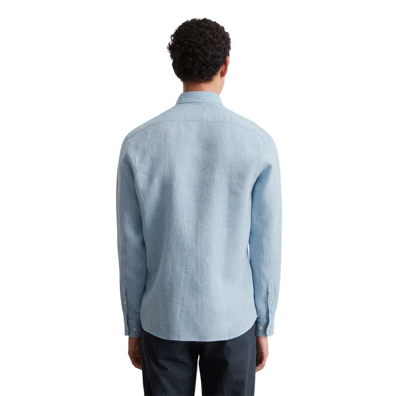 Heren Overhemd M23744742460 Marc O'Polo WIT DESSIN
