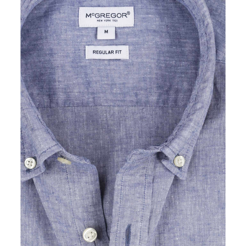 Heren Overhemd MM.251.6001.06.2011 Mc Gregor BLAUW MELE