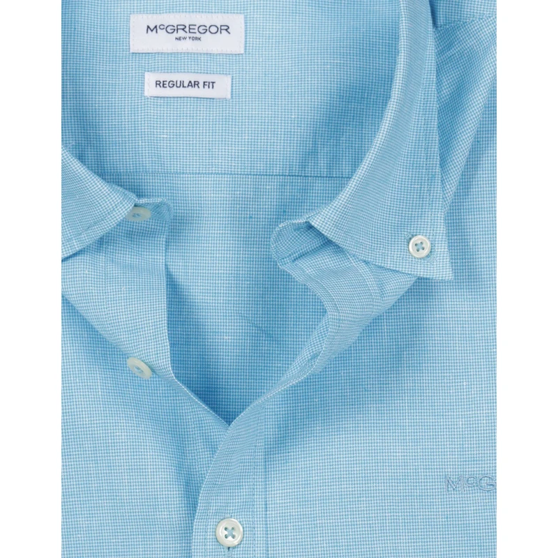 Heren Overhemd MM231.7001.02 Mc Gregor AQUA