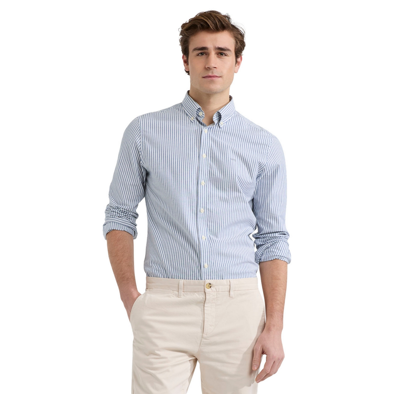 Heren Overhemd MM251.6001.03.2100 Mc Gregor NAVY
