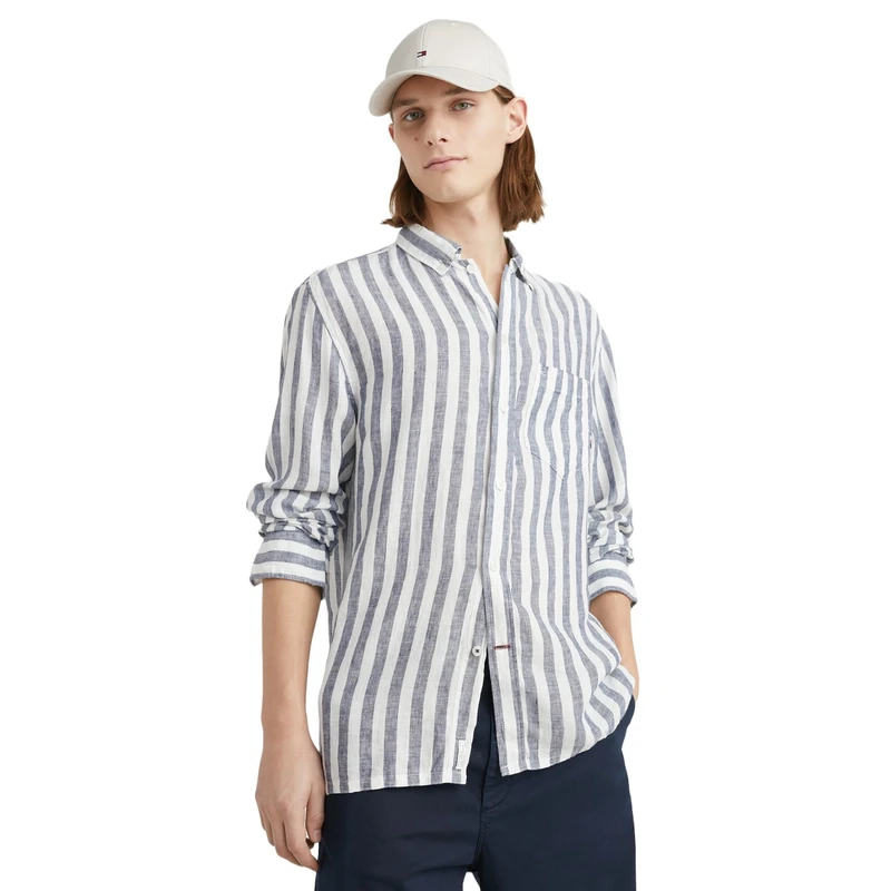 Heren Overhemd MW0MW30705 Tommy Hilfiger BLEU