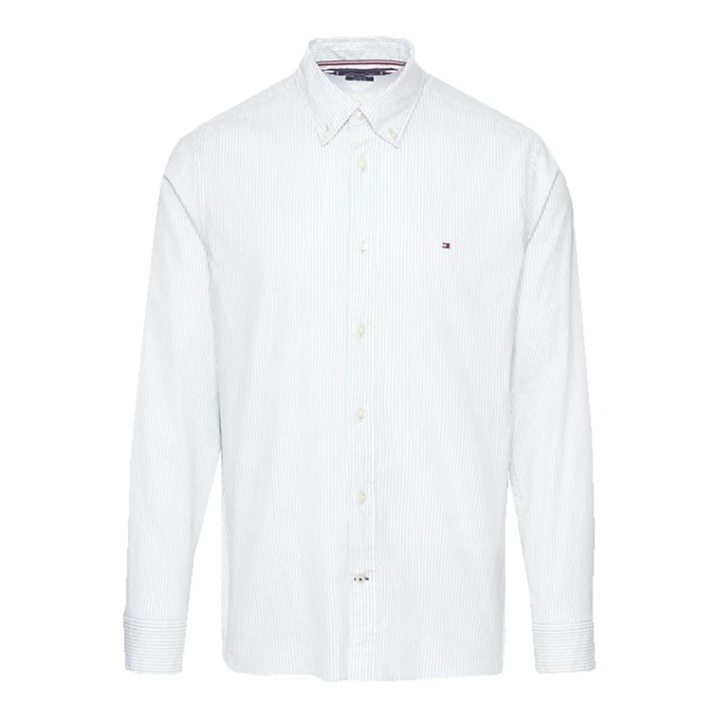 Heren Overhemd MW0MW30935 Tommy Hilfiger GROEN DESSIN