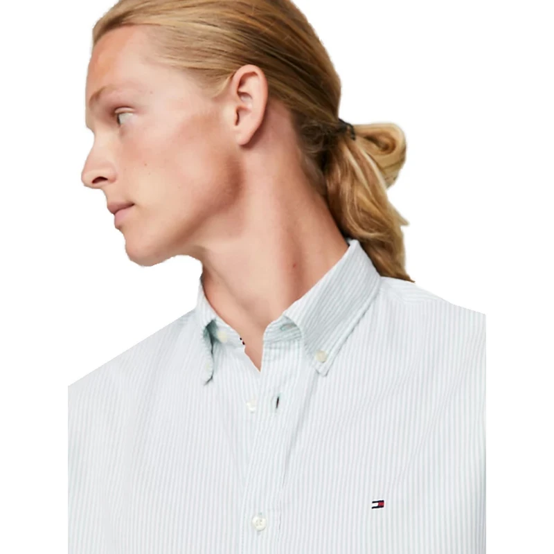 Heren Overhemd MW0MW30935 Tommy Hilfiger GROEN DESSIN