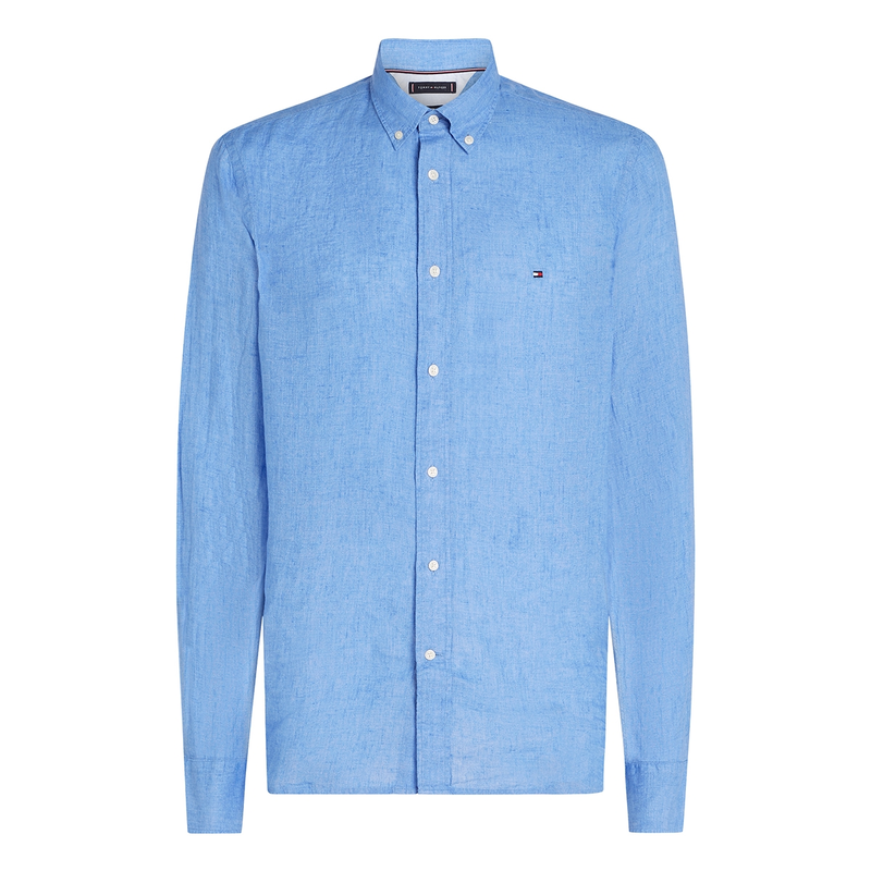 Heren Overhemd MW0MW34602C30 Tommy Hilfiger BLEU
