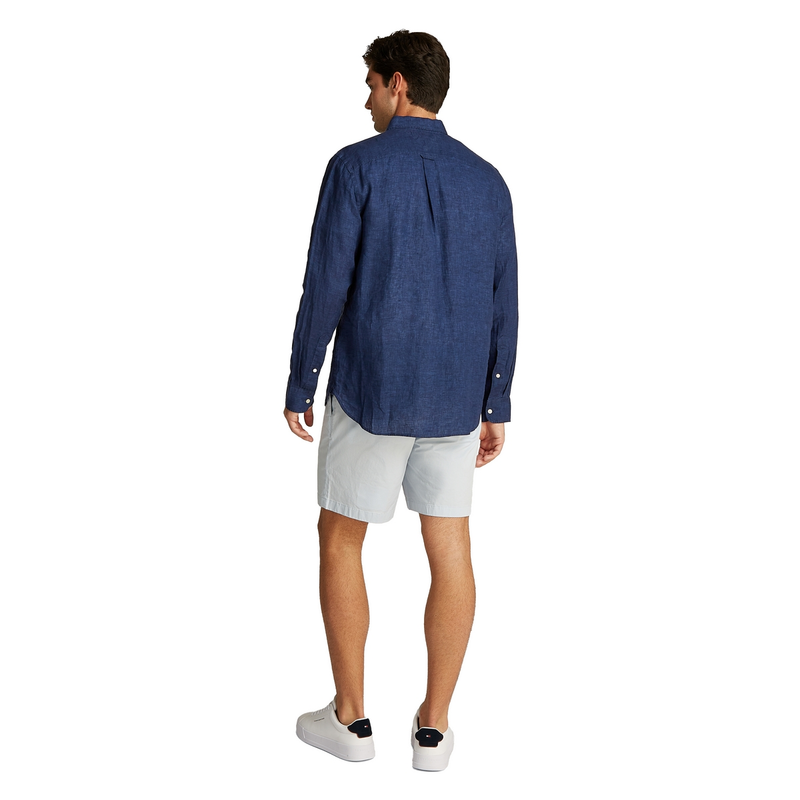 Heren Overhemd MW0MW34602DCC Tommy Hilfiger NAVY