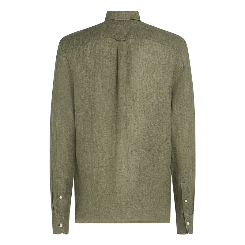 Heren Overhemd MW0MW34602PLI Tommy Hilfiger GROEN