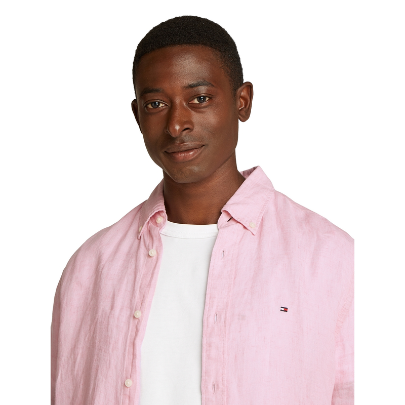 Heren Overhemd MW0MW34602TOL Tommy Hilfiger ROZE