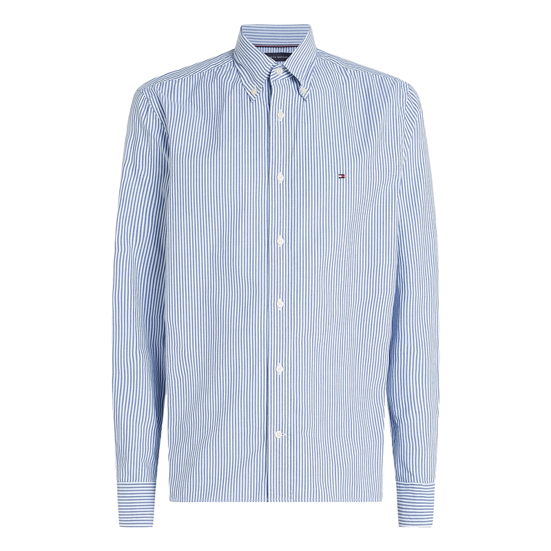 Heren Overhemd MW0MW375490A5 Tommy Hilfiger MIDDEN BLAUW