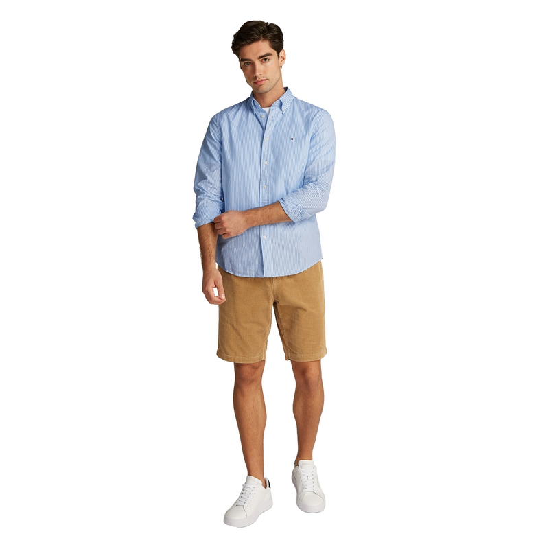 Heren Overhemd MW0MW375490A7 Tommy Hilfiger BLEU