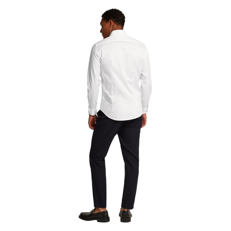 Heren Overhemd MW0MW37612YCF Tommy Hilfiger Wit