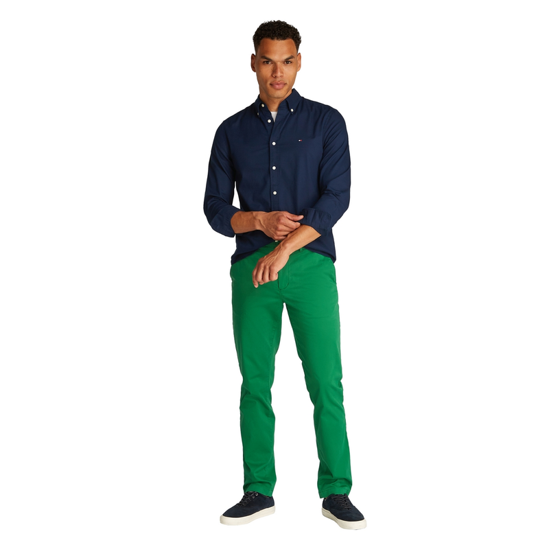 Heren Overhemd MW0MW38556DCC Tommy Hilfiger NAVY