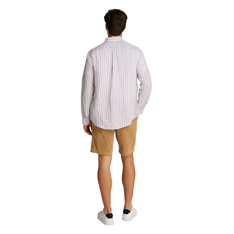 Heren Overhemd MW0MW385810AA Tommy Hilfiger BEIGE