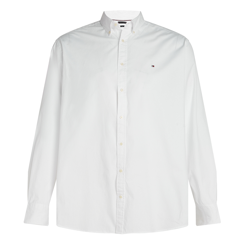 Heren Overhemd mw0mw39900 Tommy Hilfiger Big & Tall Wit
