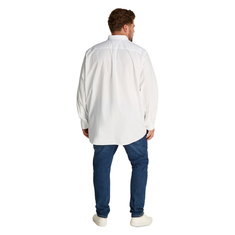 Heren Overhemd mw0mw39900 Tommy Hilfiger Big & Tall Wit
