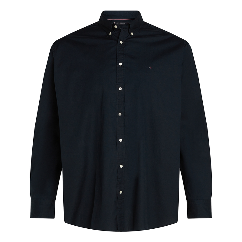 Heren Overhemd mw0mw39900 Tommy Hilfiger Big & Tall NAVY