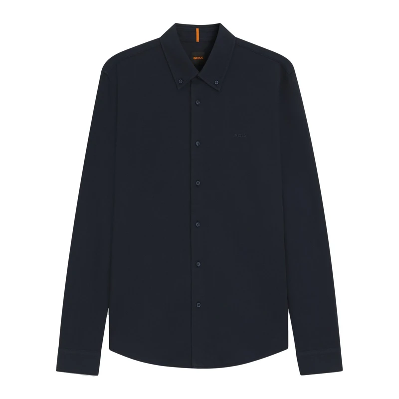 Heren Overhemd Myjersey_M 10260293 01 BOSS NAVY