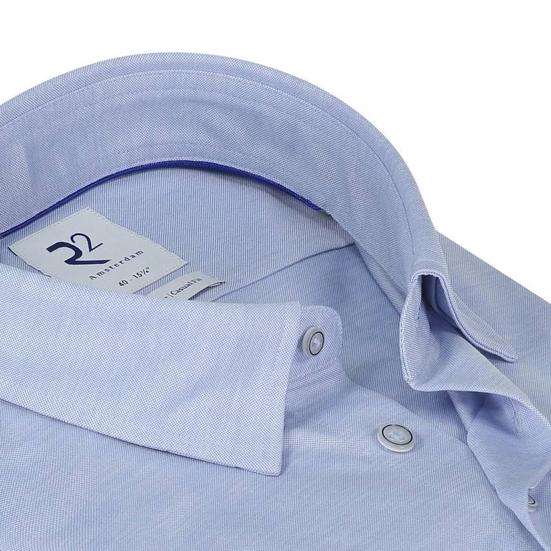 Heren Overhemd NOS.KNIT.002/018 R2 BLEU