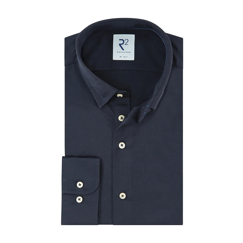 Heren Overhemd NOS.KNIT.003/010 R2 NAVY