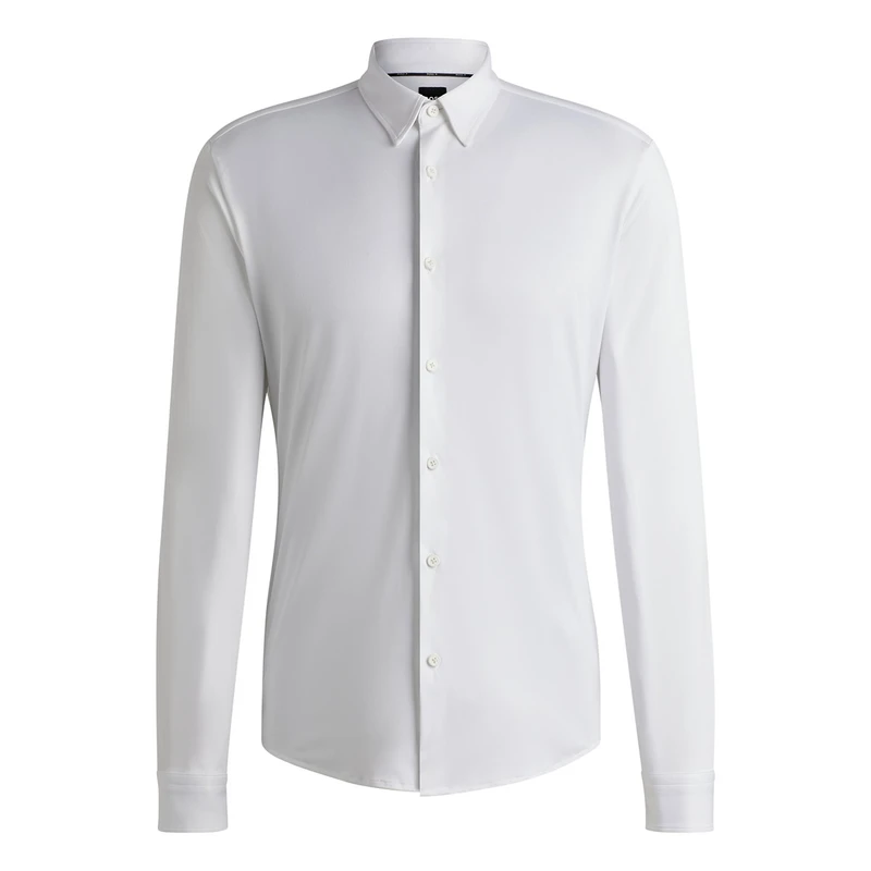 Heren Overhemd P-ROAN-kent-C1-233 10253542 01 Boss Black Wit