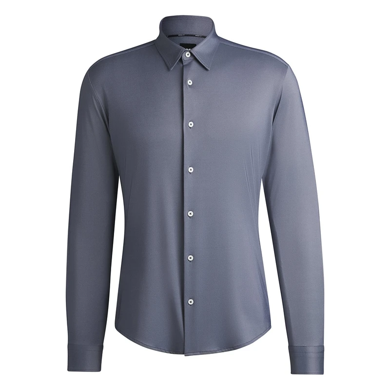 Heren Overhemd P-ROAN-kent-C1-233 10253542 01 Boss Black NAVY