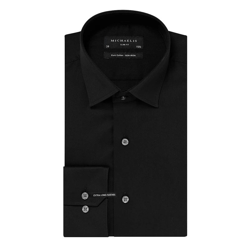 Heren Overhemd PM0H000012 ML7 Michaelis ZWART