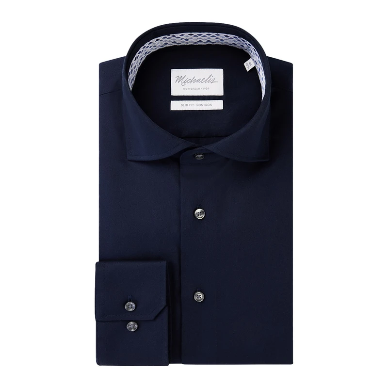 Heren Overhemd PMVH10009A Michaelis NAVY