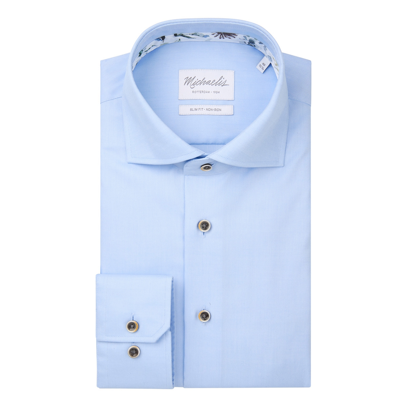 Heren Overhemd PMWH10001B Michaelis BLEU