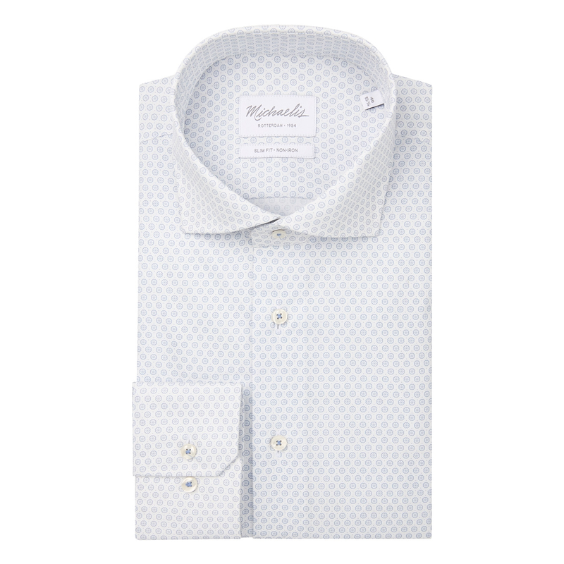 Heren Overhemd PMWH10006A Michaelis BLEU