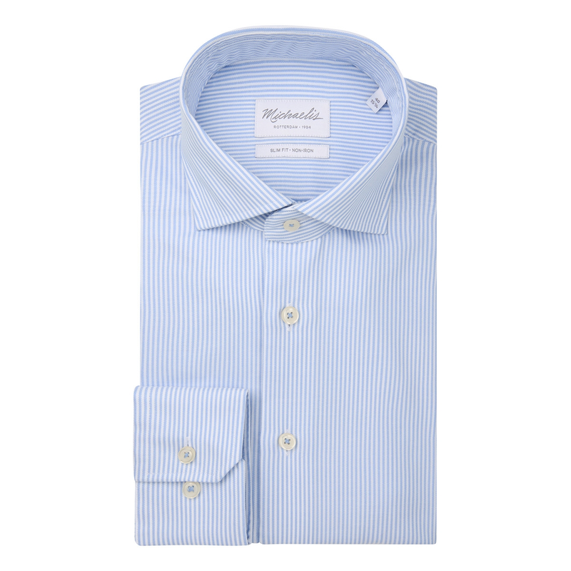 Heren Overhemd PMWH10012A Michaelis BLEU