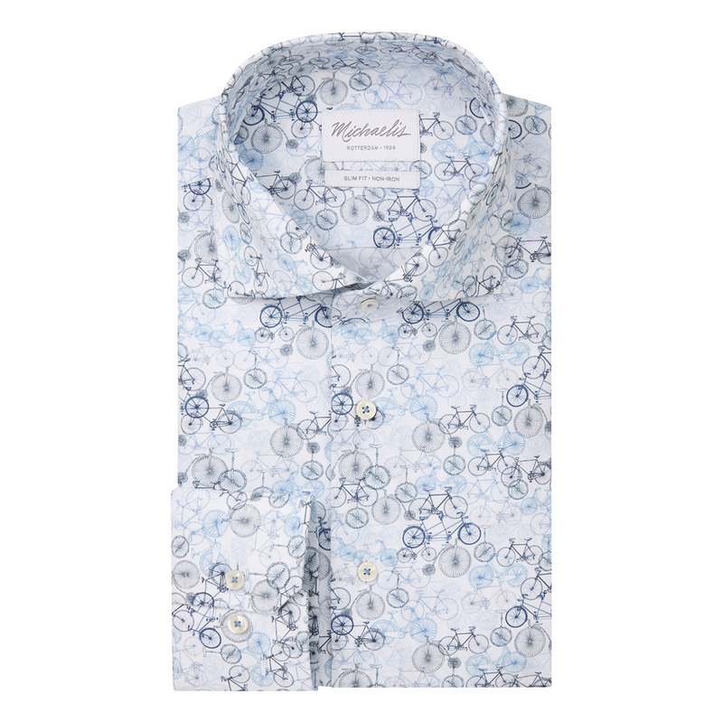 Heren Overhemd PMWH10020A Michaelis BLEU